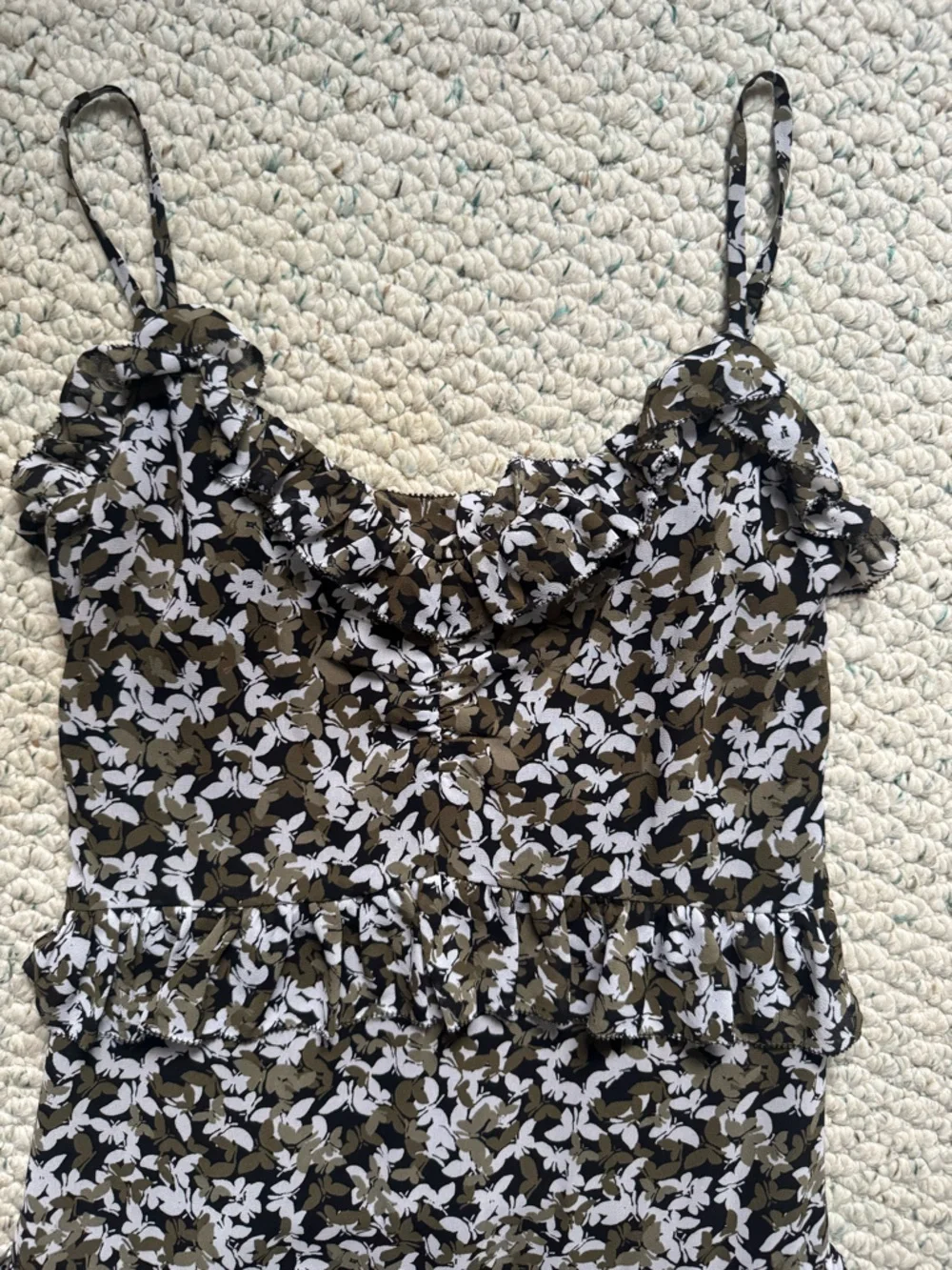 Michael Kors Floral Tiered Slip Dress - Picture 2 of 5